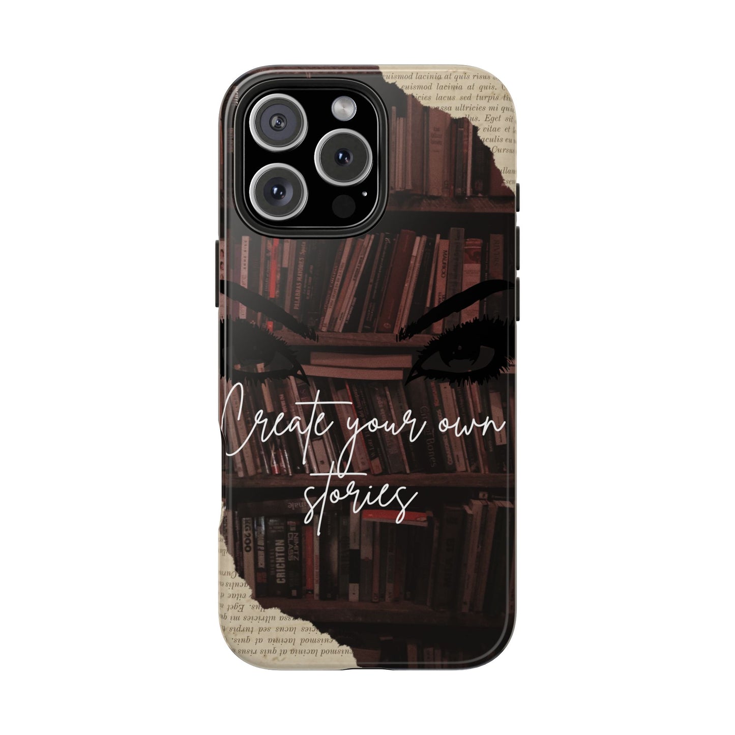 Create Your Own Stories Tough Phone Cases | Literary Phone Cover, Book Lover Gift, Unique Tech Accessory, Personalized Protection, [...]