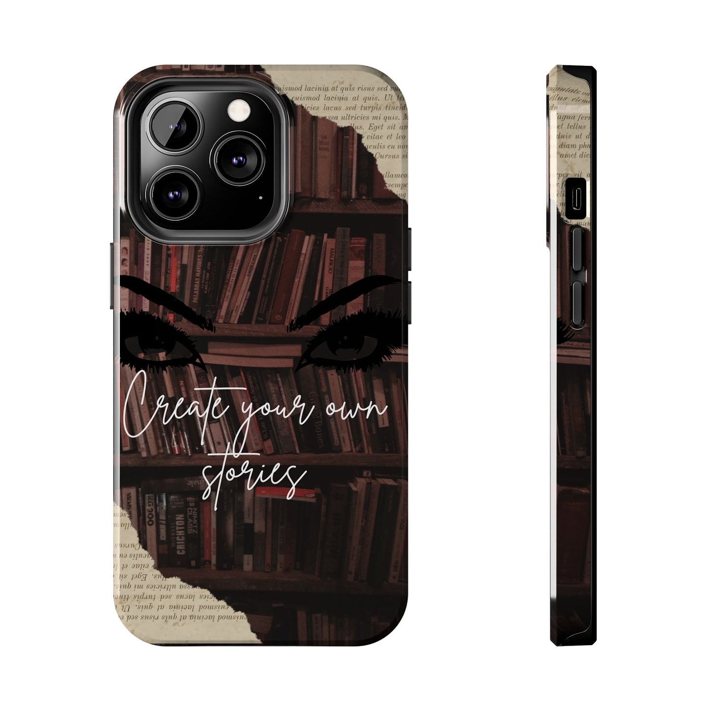 Create Your Own Stories Tough Phone Cases | Literary Phone Cover, Book Lover Gift, Unique Tech Accessory, Personalized Protection, [...]