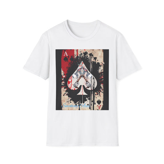Ace of Spades Graphic T-Shirt, Vintage Style Tee, Unisex Casual Wear, Gift for Gamers, Retro Art Clothing