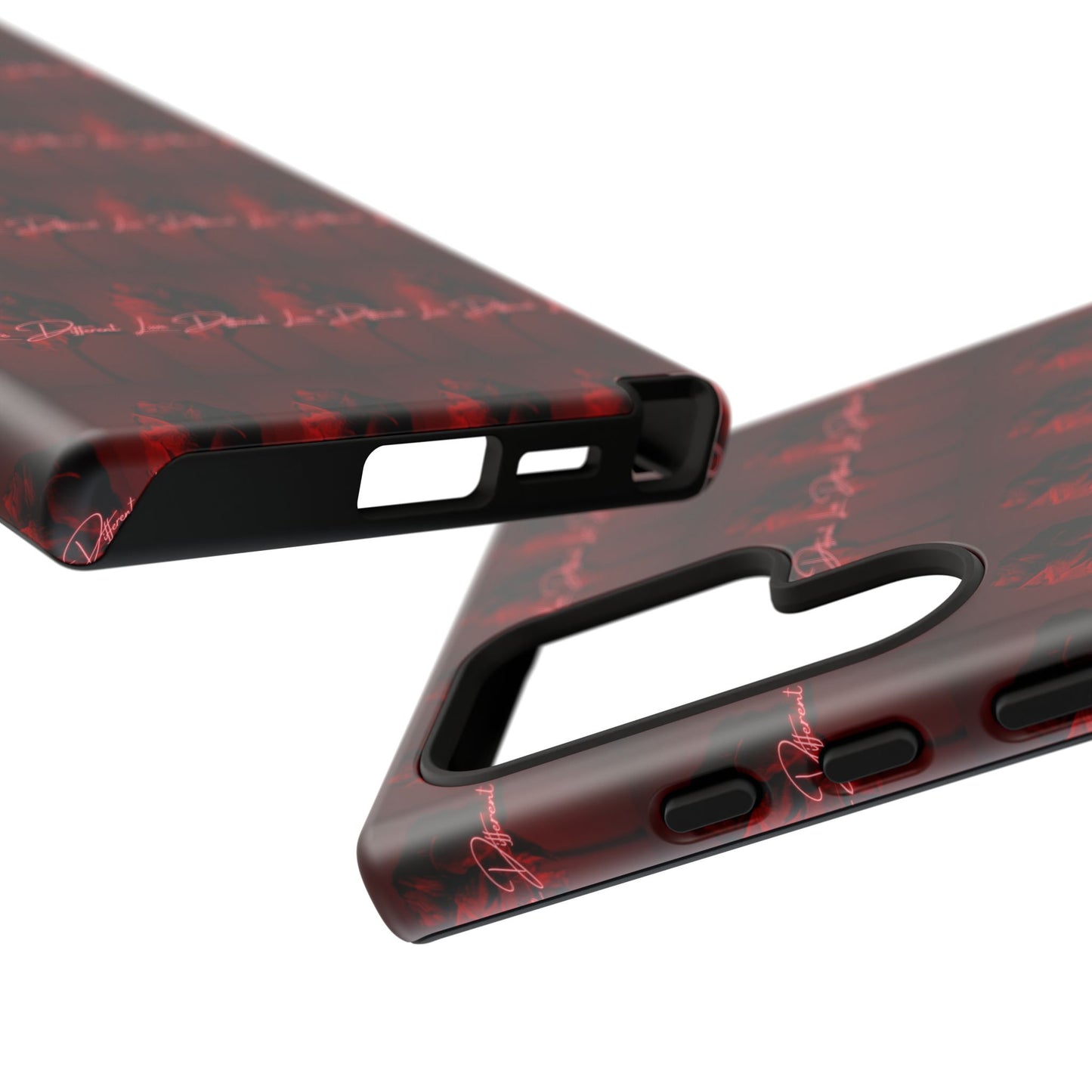 Red Patterned Phone Case | Tough Cases for Stylish Protection, Trendy Cell Cover, Unique Gifts for Tech Lovers, Modern Design