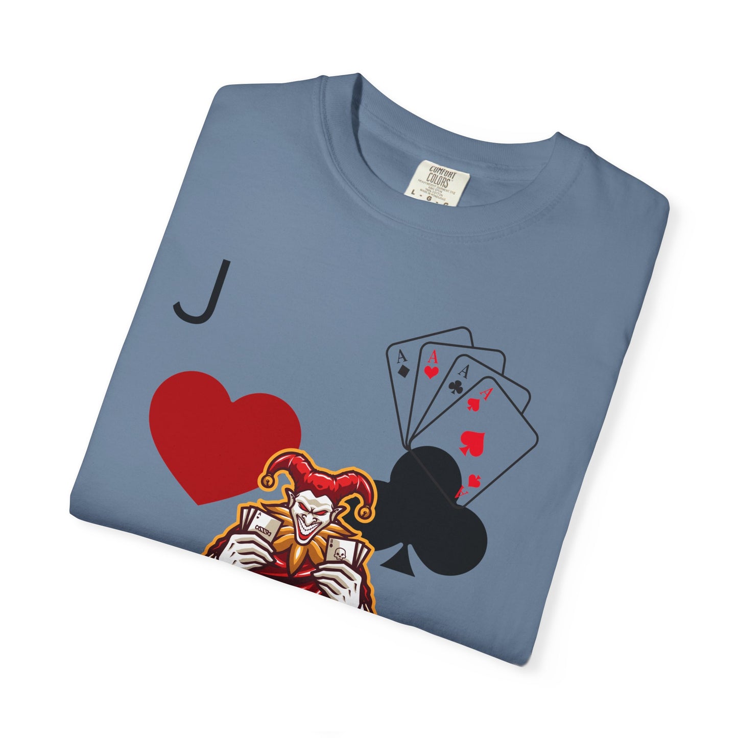 Joker Inspired Unisex Garment-Dyed T-Shirt - Perfect for Gamers, Fun Parties, Costume Events, Casual Wear, Gift Ideas