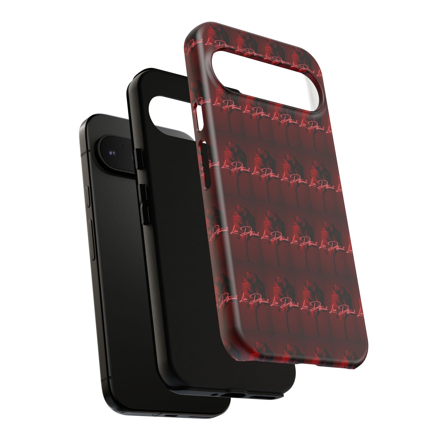 Red Patterned Phone Case | Tough Cases for Stylish Protection, Trendy Cell Cover, Unique Gifts for Tech Lovers, Modern Design