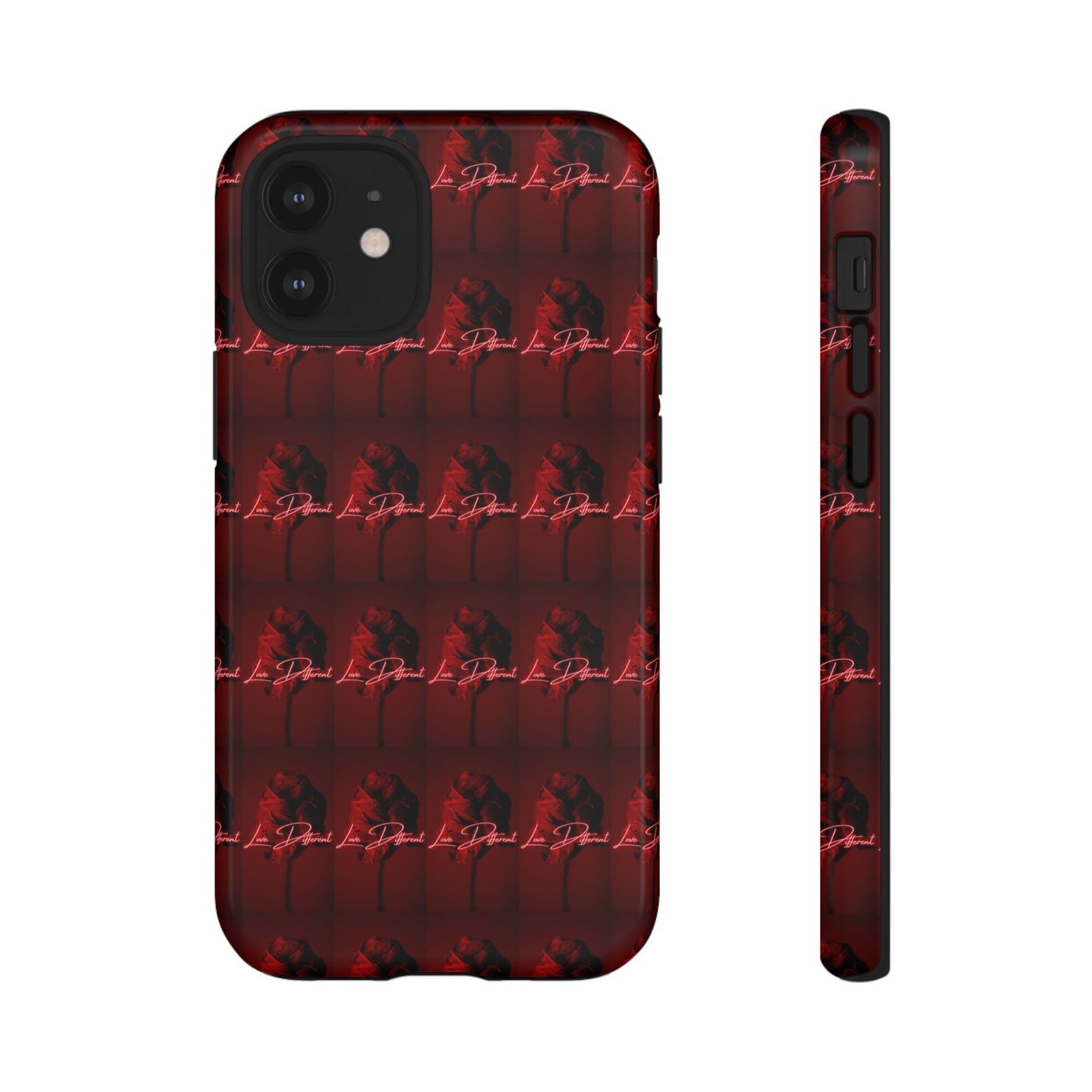 Red Patterned Phone Case | Tough Cases for Stylish Protection, Trendy Cell Cover, Unique Gifts for Tech Lovers, Modern Design