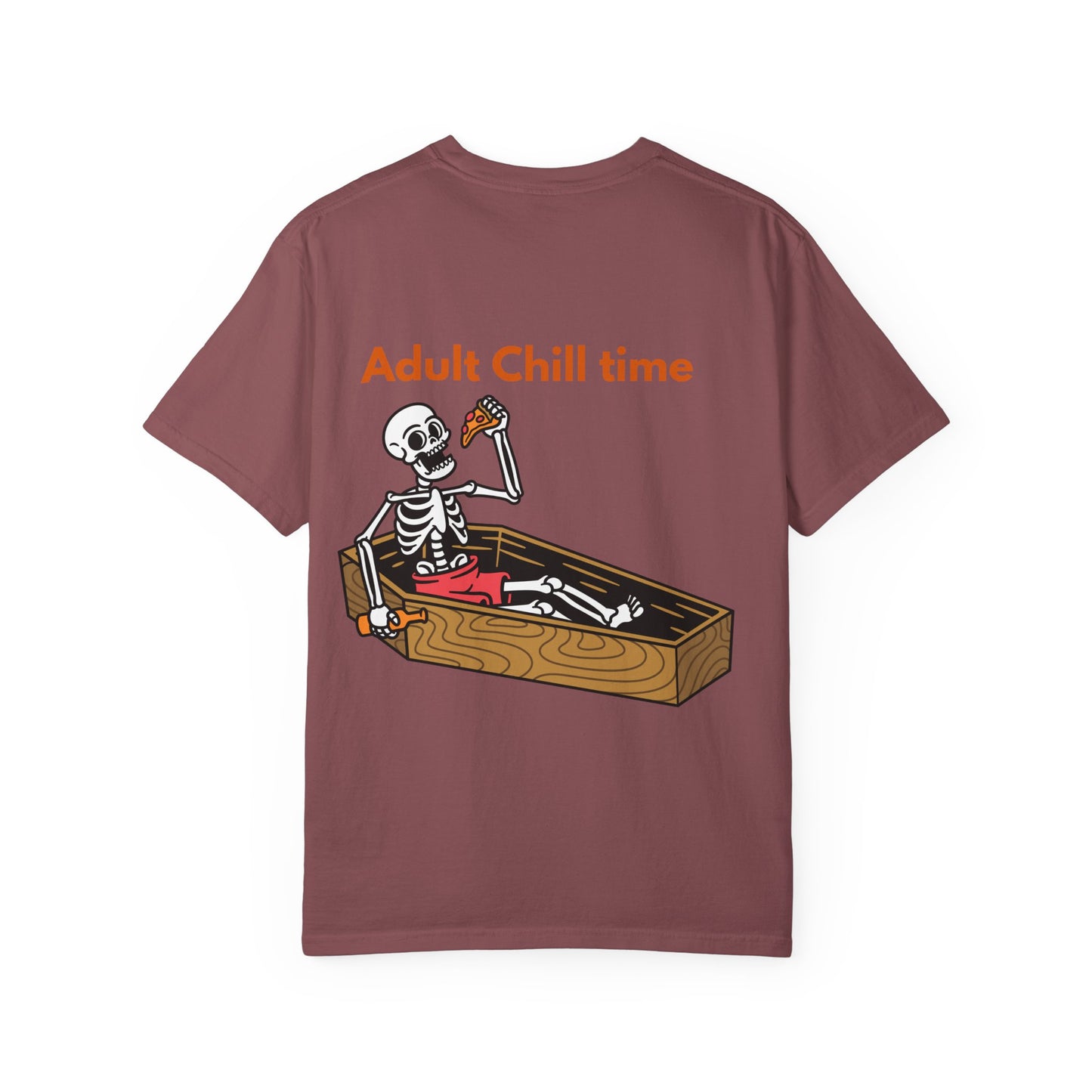 Halloween Skeleton Tee, Unisex Halloween T-shirt, Adult Fun Shirt, Funny Halloween Gift, Spooky Chill Vibes