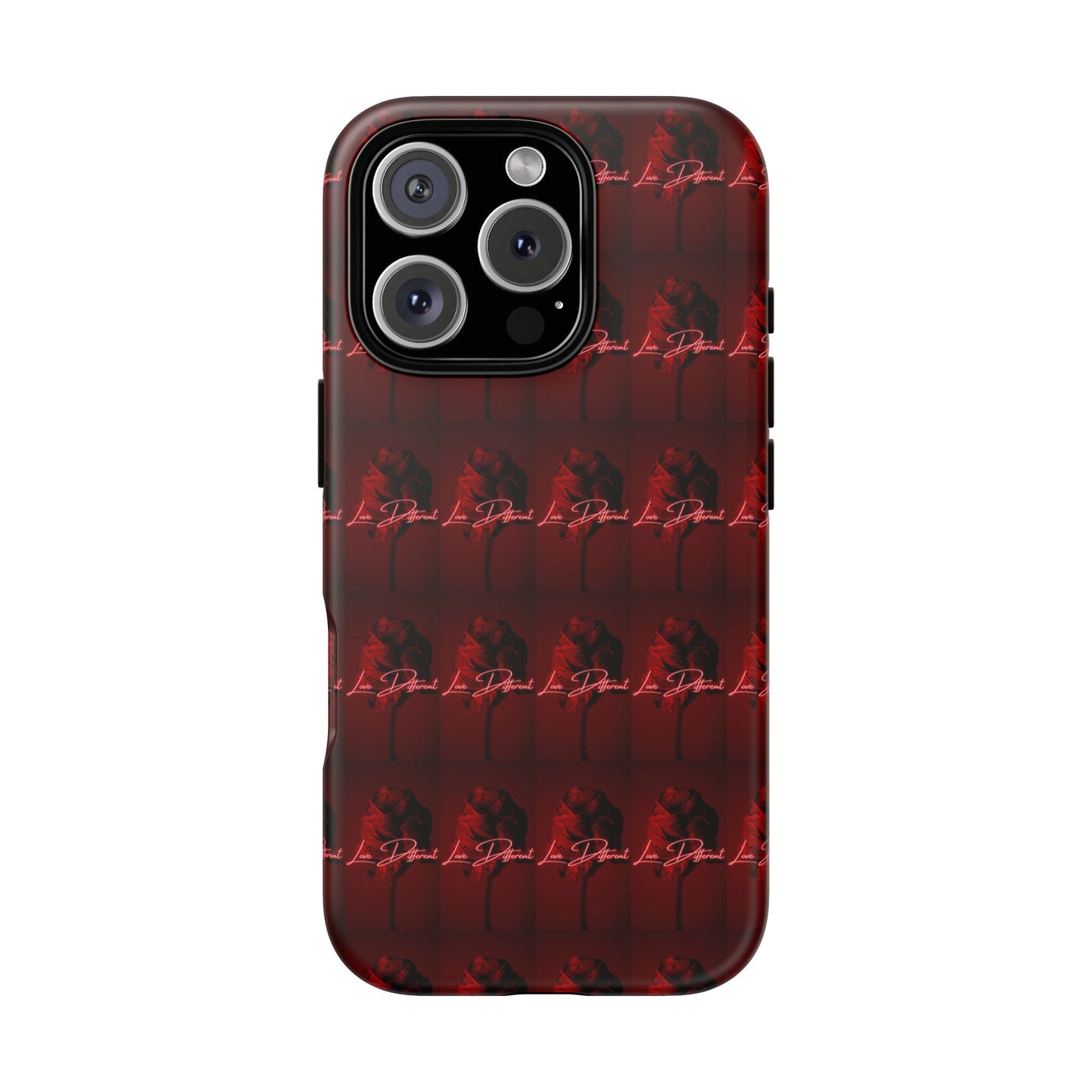 Red Patterned Phone Case | Tough Cases for Stylish Protection, Trendy Cell Cover, Unique Gifts for Tech Lovers, Modern Design