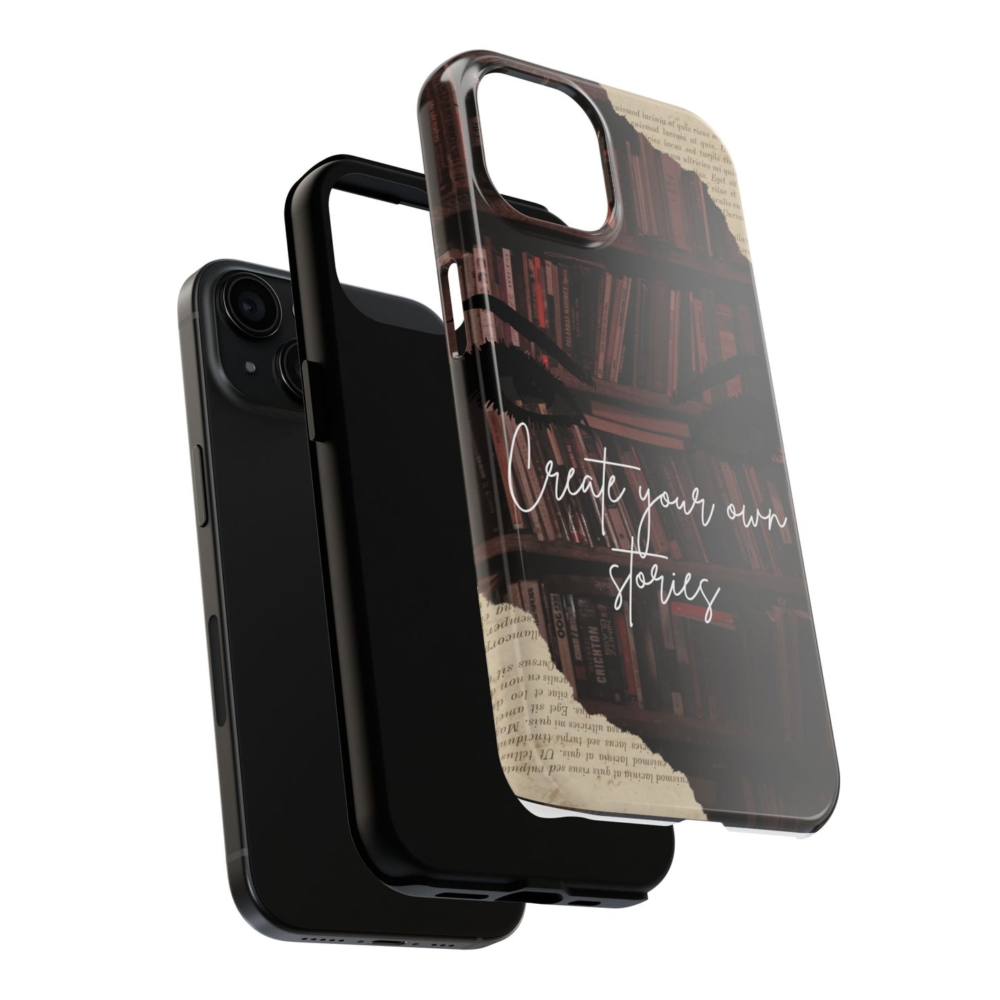 Create Your Own Stories Tough Phone Cases | Literary Phone Cover, Book Lover Gift, Unique Tech Accessory, Personalized Protection, [...]