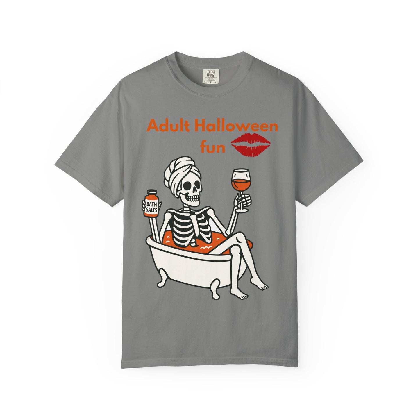 Halloween Skeleton Tee, Unisex Halloween T-shirt, Adult Fun Shirt, Funny Halloween Gift, Spooky Chill Vibes