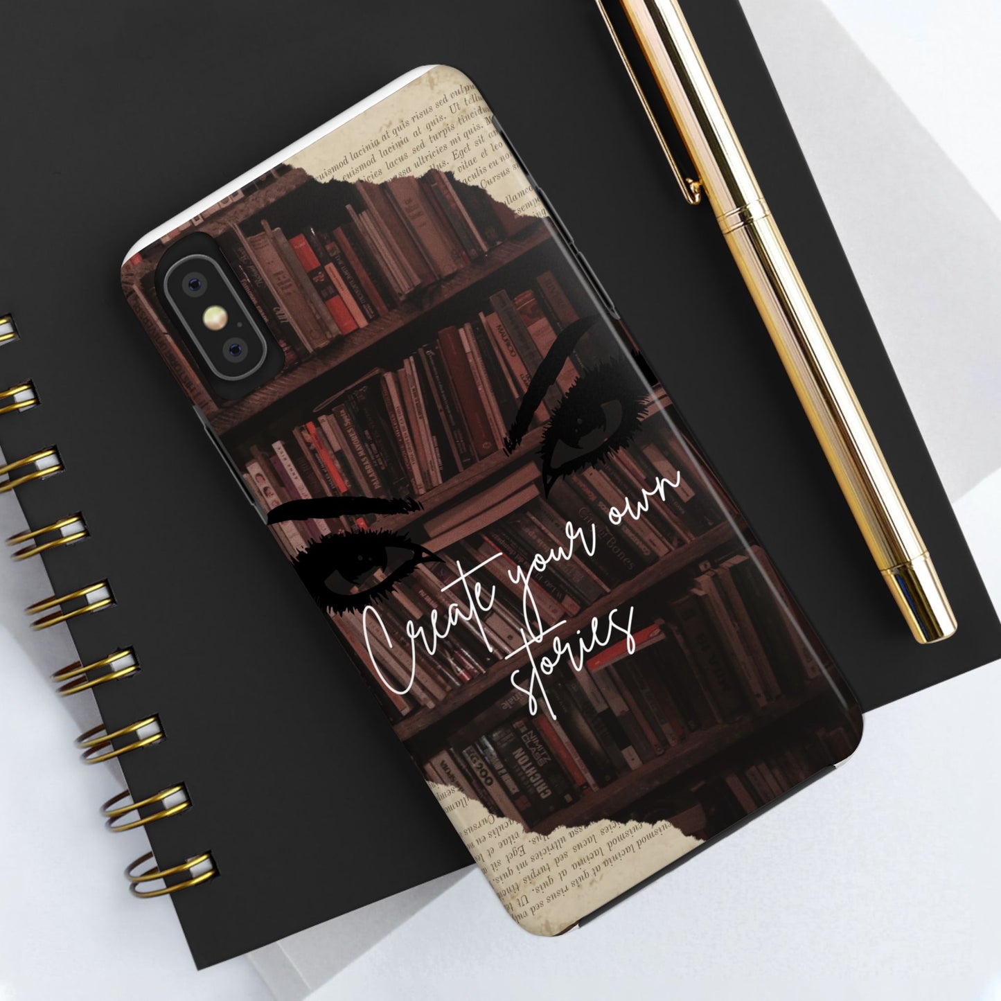 Create Your Own Stories Tough Phone Cases | Literary Phone Cover, Book Lover Gift, Unique Tech Accessory, Personalized Protection, [...]