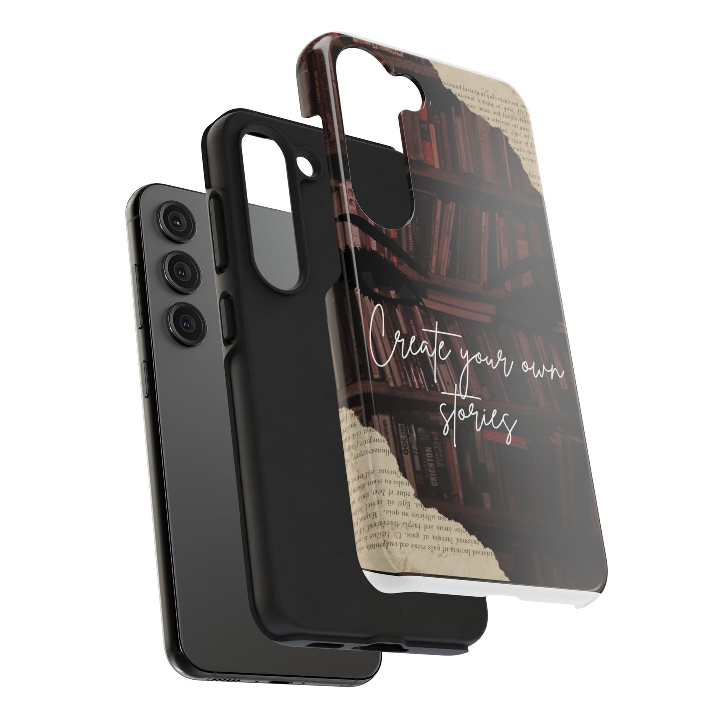 Create Your Own Stories Tough Phone Cases | Literary Phone Cover, Book Lover Gift, Unique Tech Accessory, Personalized Protection, [...]