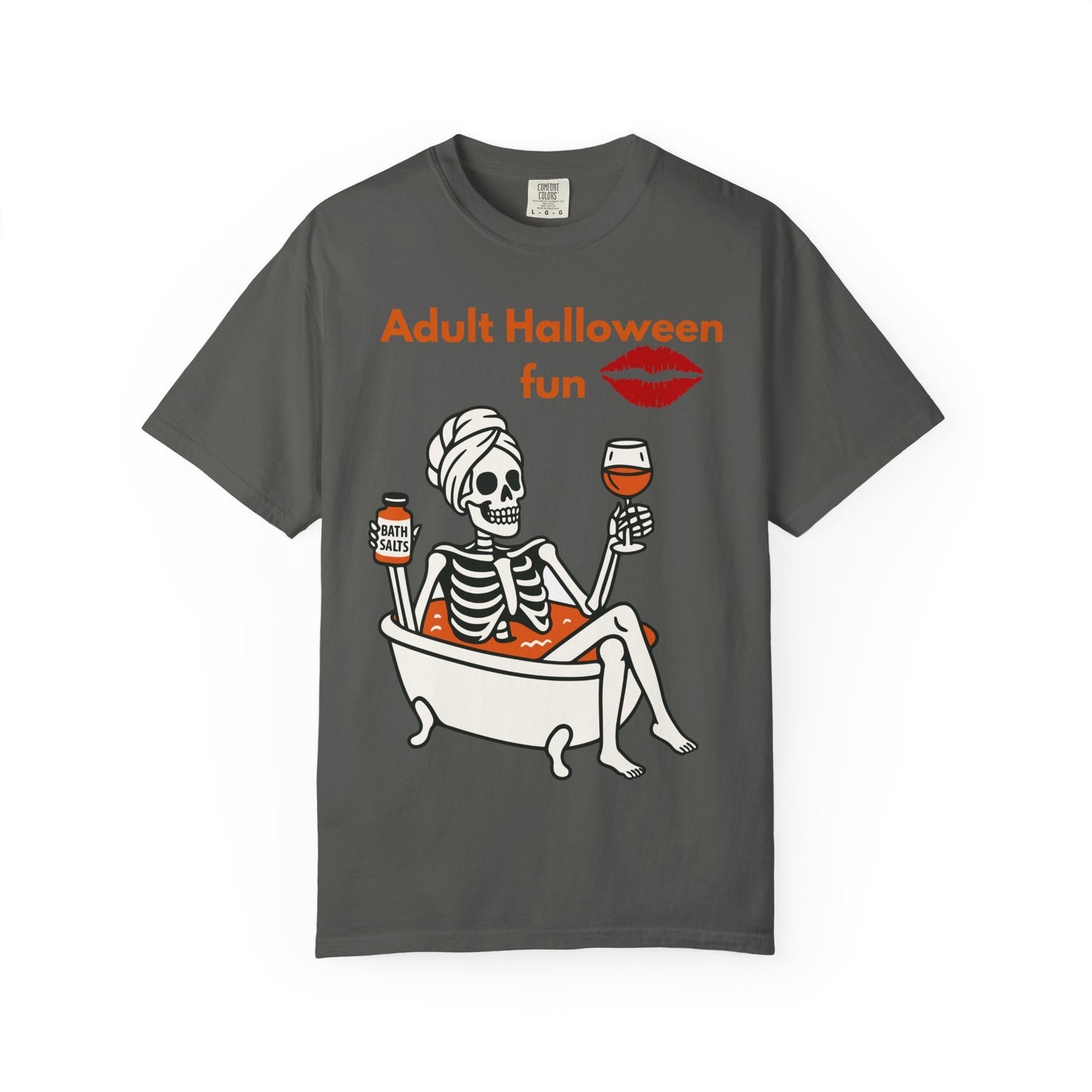 Halloween Skeleton Tee, Unisex Halloween T-shirt, Adult Fun Shirt, Funny Halloween Gift, Spooky Chill Vibes