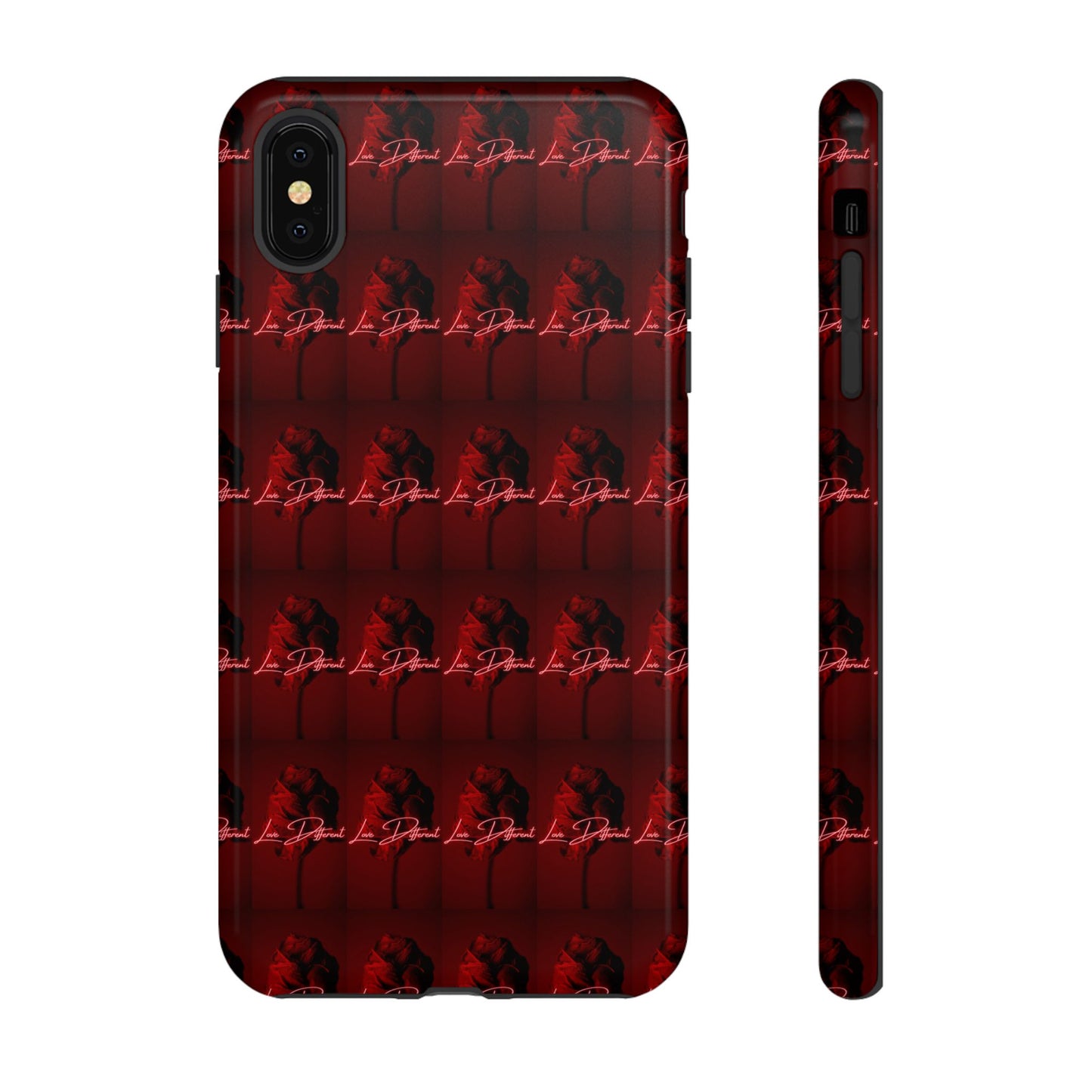 Red Patterned Phone Case | Tough Cases for Stylish Protection, Trendy Cell Cover, Unique Gifts for Tech Lovers, Modern Design