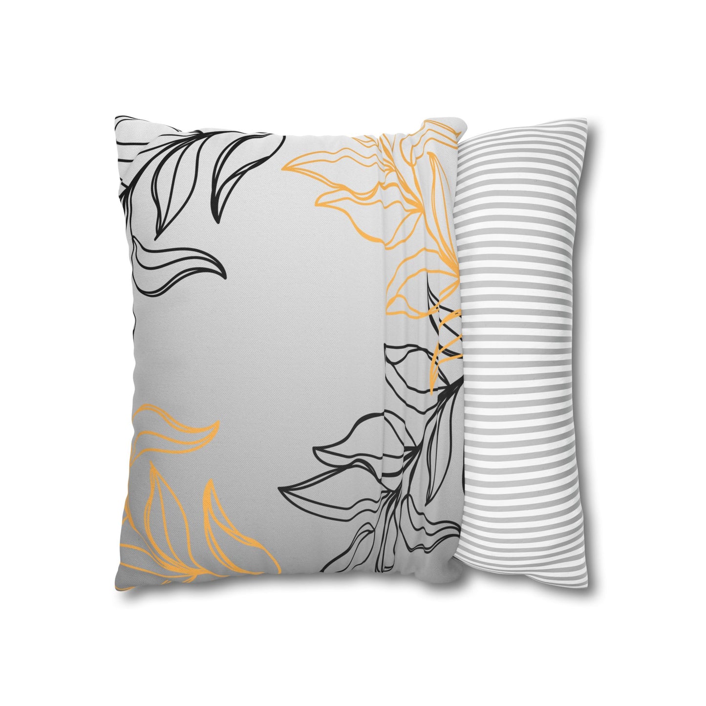 Chic Floral Square Pillowcase, Home Decor, Throw Pillow, Gift for Her, Living Room Accent, Modern Design, Cozy Home Accessories