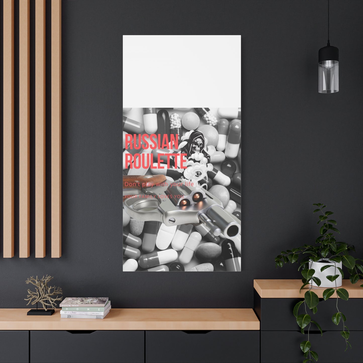 Bold Message Canvas Art, Wall Decor for Awareness, Mental Health Awareness, Home Office Decor, Unique Gift Idea