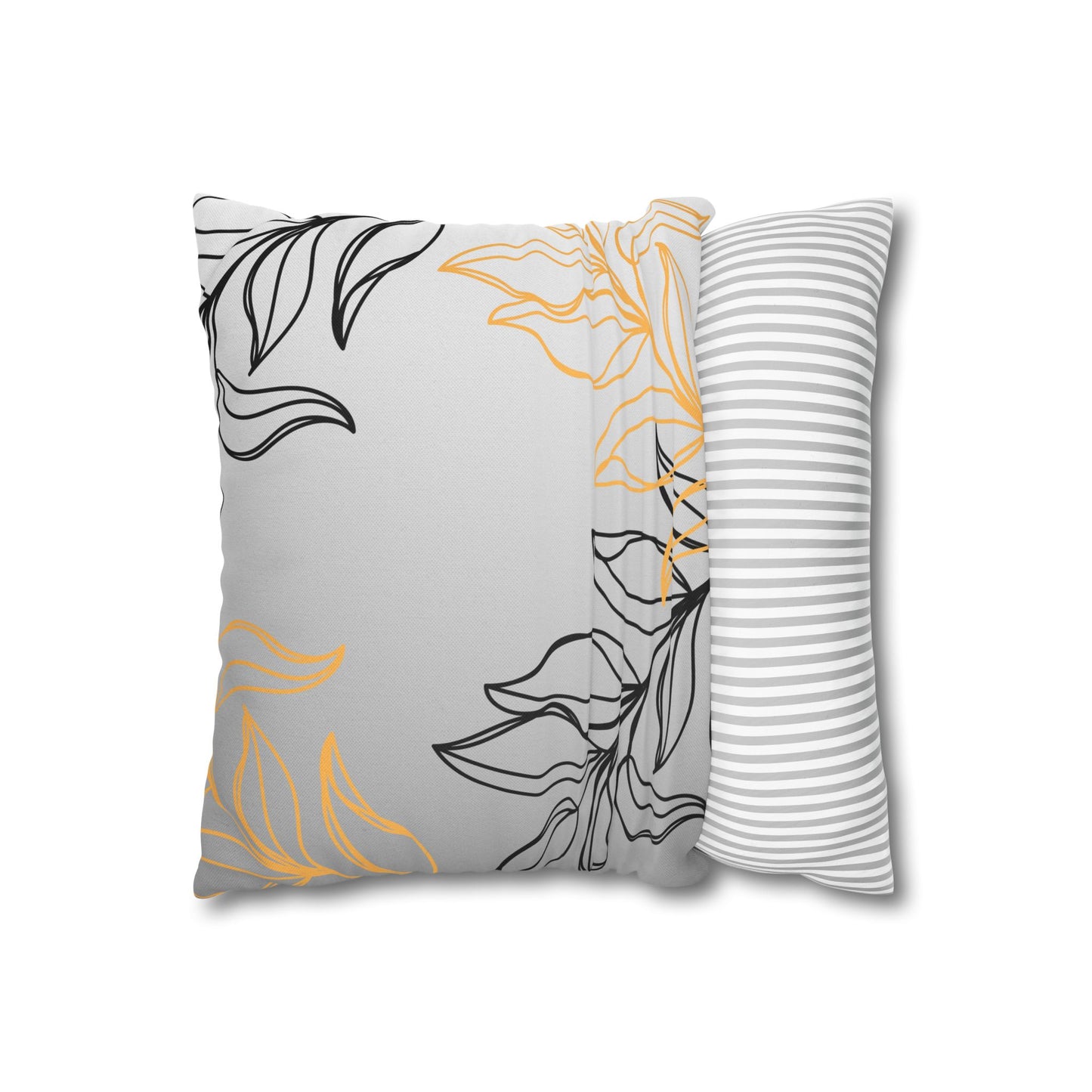 Chic Floral Square Pillowcase, Home Decor, Throw Pillow, Gift for Her, Living Room Accent, Modern Design, Cozy Home Accessories