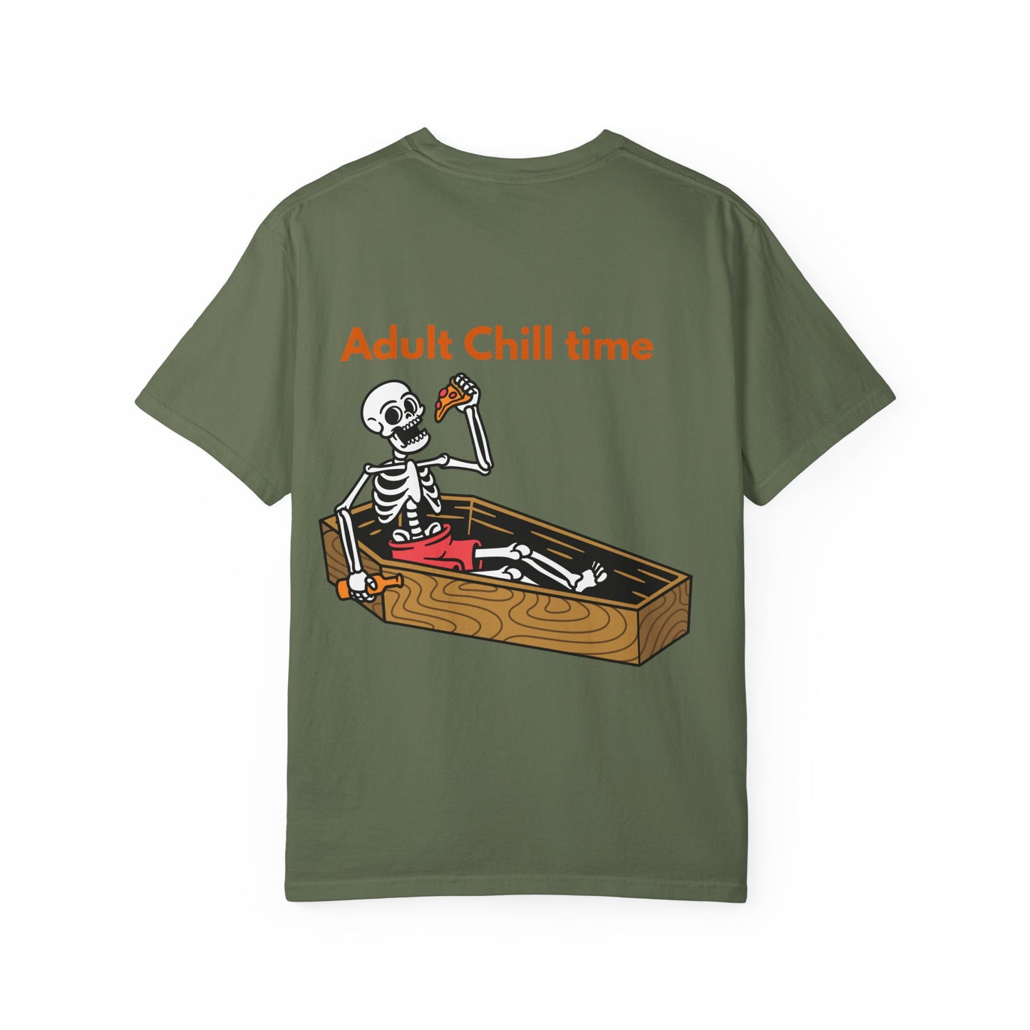 Halloween Skeleton Tee, Unisex Halloween T-shirt, Adult Fun Shirt, Funny Halloween Gift, Spooky Chill Vibes