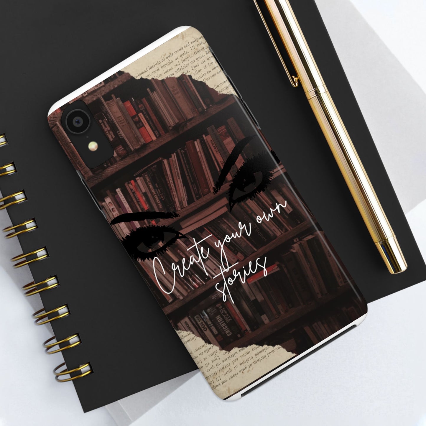 Create Your Own Stories Tough Phone Cases | Literary Phone Cover, Book Lover Gift, Unique Tech Accessory, Personalized Protection, [...]