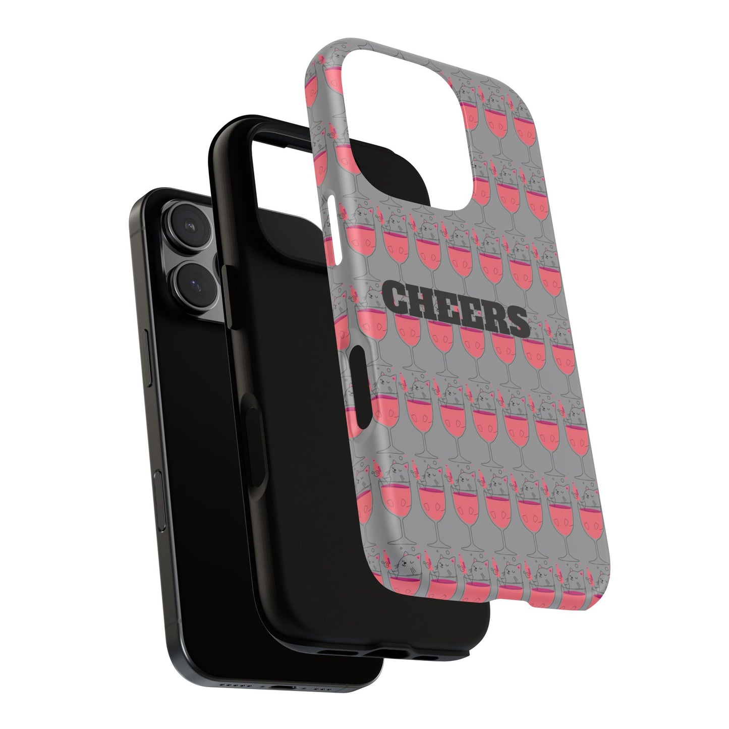 Cheers Phone Case, Fun Protective Case for Party Lovers, Gift for Birthdays, Anniversaries, Graduation, Custom Phone Cover