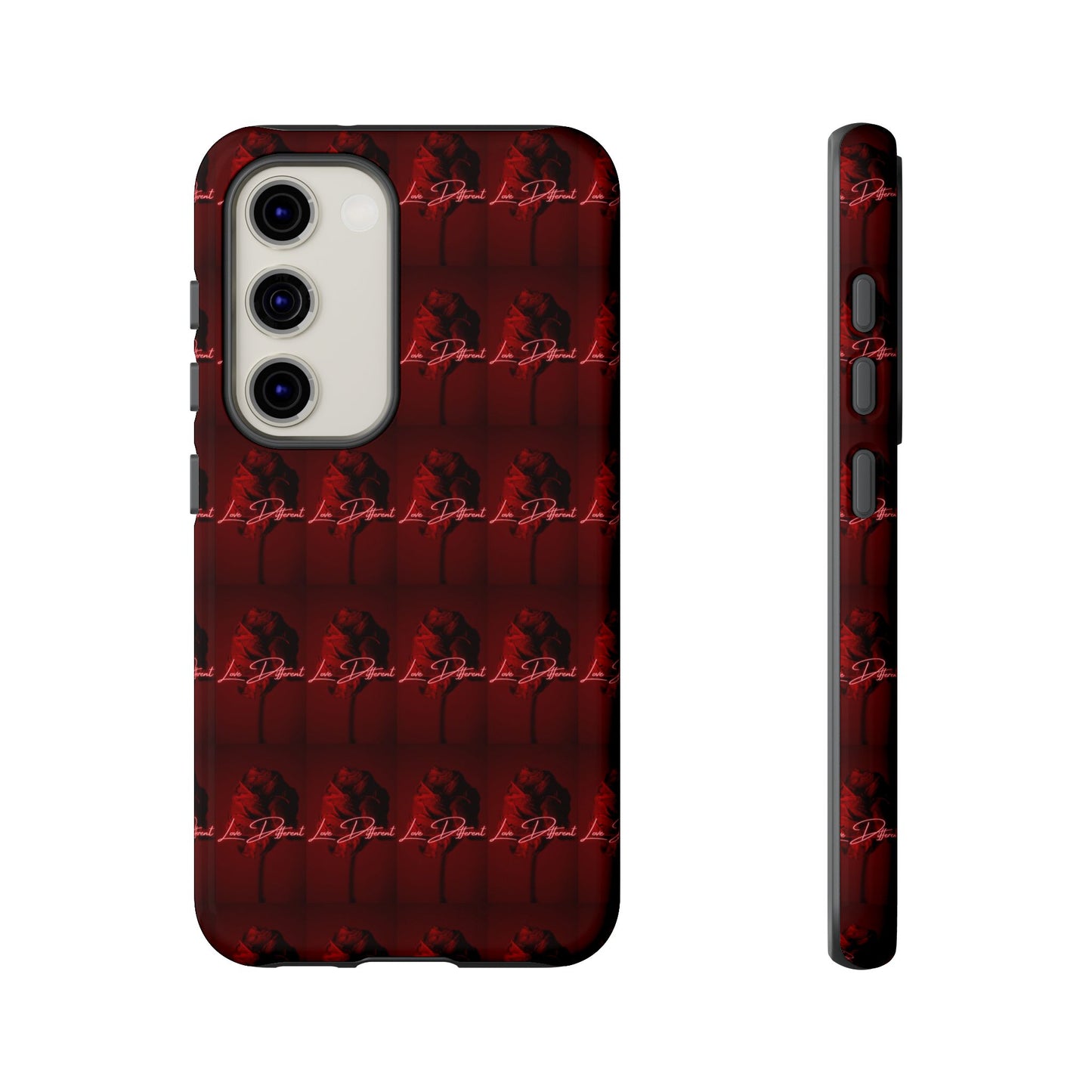 Red Patterned Phone Case | Tough Cases for Stylish Protection, Trendy Cell Cover, Unique Gifts for Tech Lovers, Modern Design