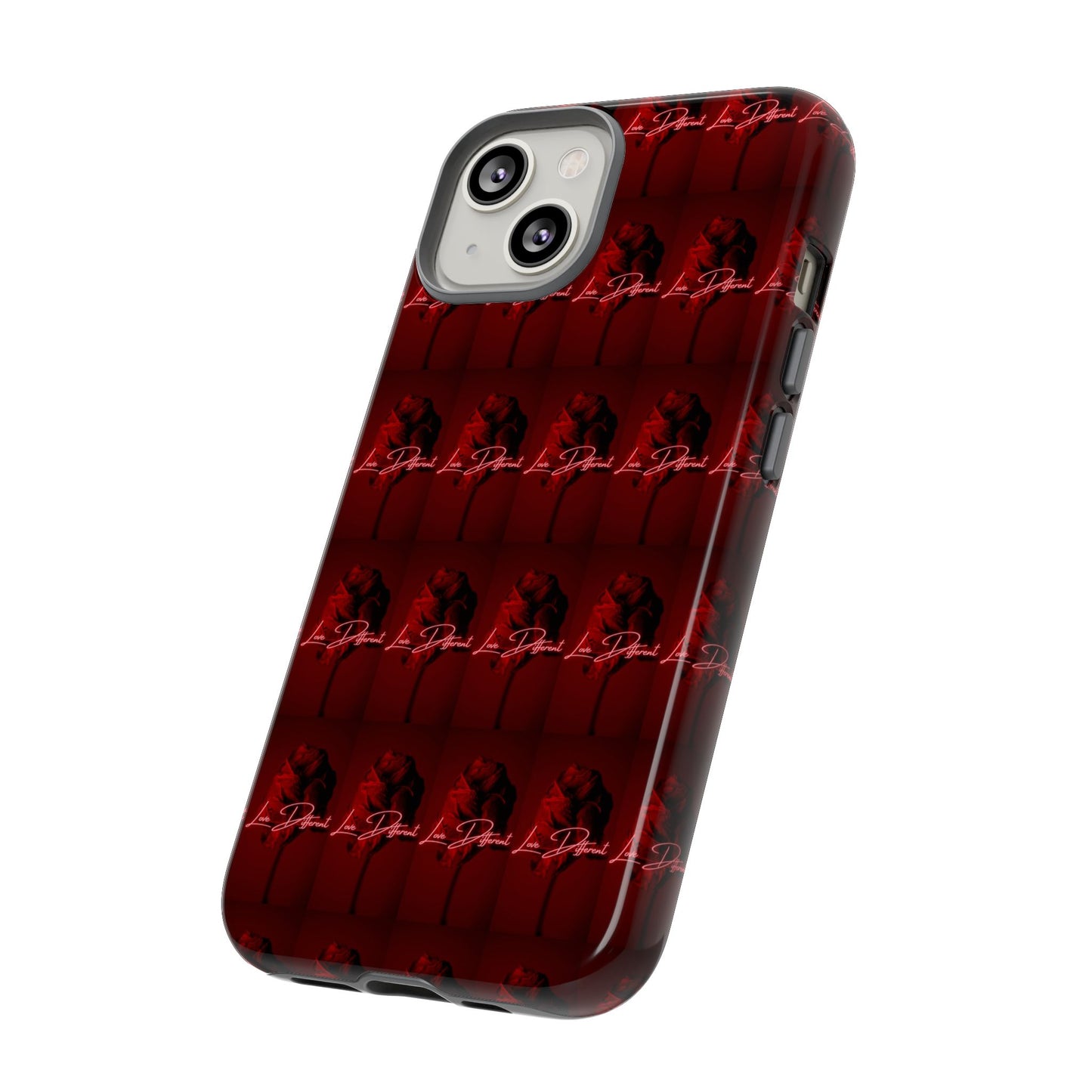 Red Patterned Phone Case | Tough Cases for Stylish Protection, Trendy Cell Cover, Unique Gifts for Tech Lovers, Modern Design