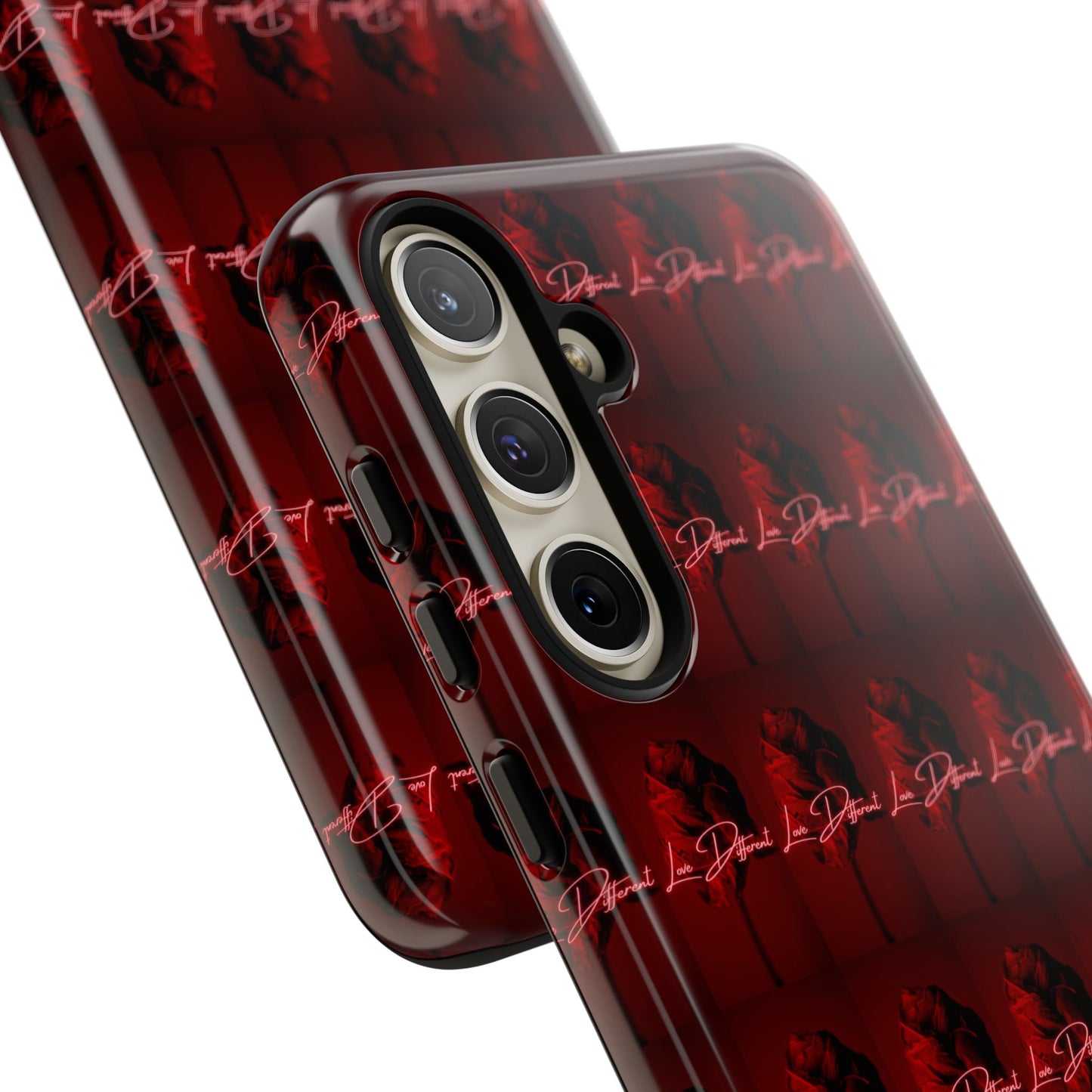 Red Patterned Phone Case | Tough Cases for Stylish Protection, Trendy Cell Cover, Unique Gifts for Tech Lovers, Modern Design