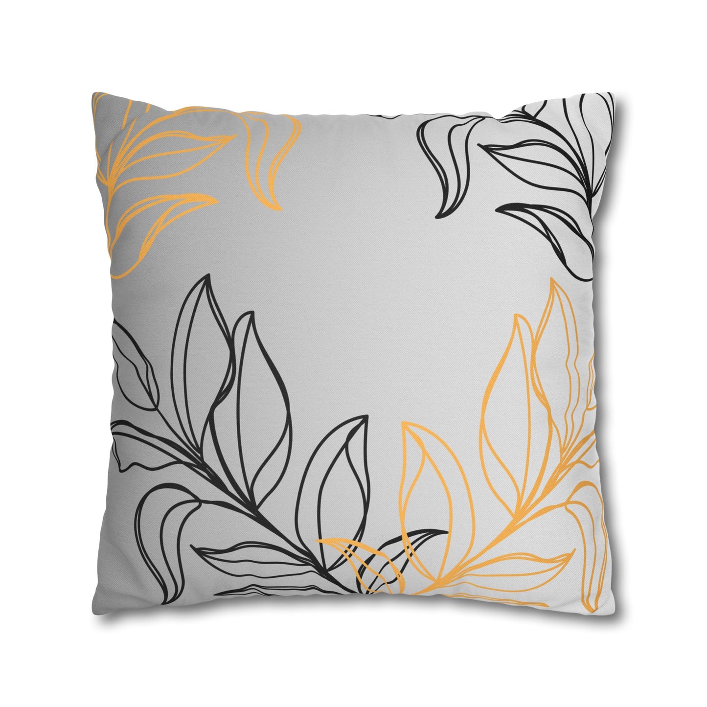 Chic Floral Square Pillowcase, Home Decor, Throw Pillow, Gift for Her, Living Room Accent, Modern Design, Cozy Home Accessories