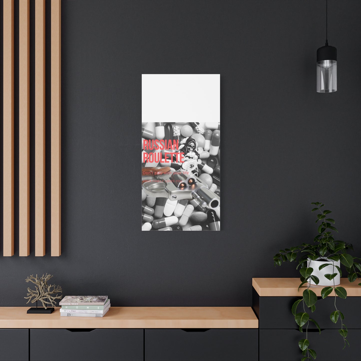 Bold Message Canvas Art, Wall Decor for Awareness, Mental Health Awareness, Home Office Decor, Unique Gift Idea