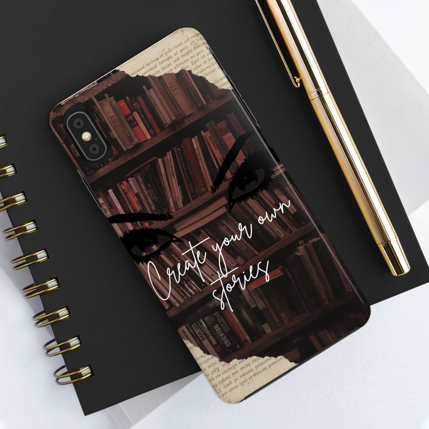 Create Your Own Stories Tough Phone Cases | Literary Phone Cover, Book Lover Gift, Unique Tech Accessory, Personalized Protection, [...]
