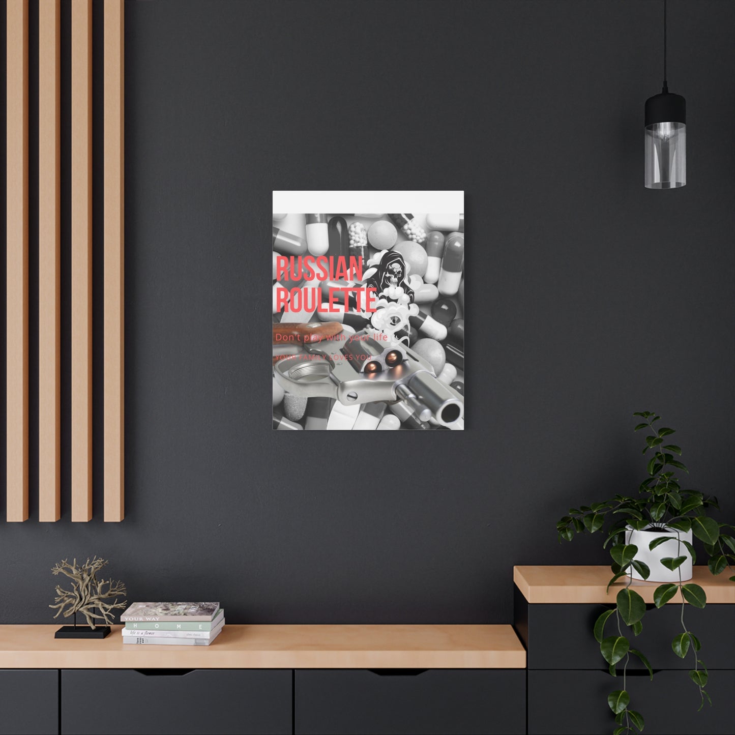 Bold Message Canvas Art, Wall Decor for Awareness, Mental Health Awareness, Home Office Decor, Unique Gift Idea