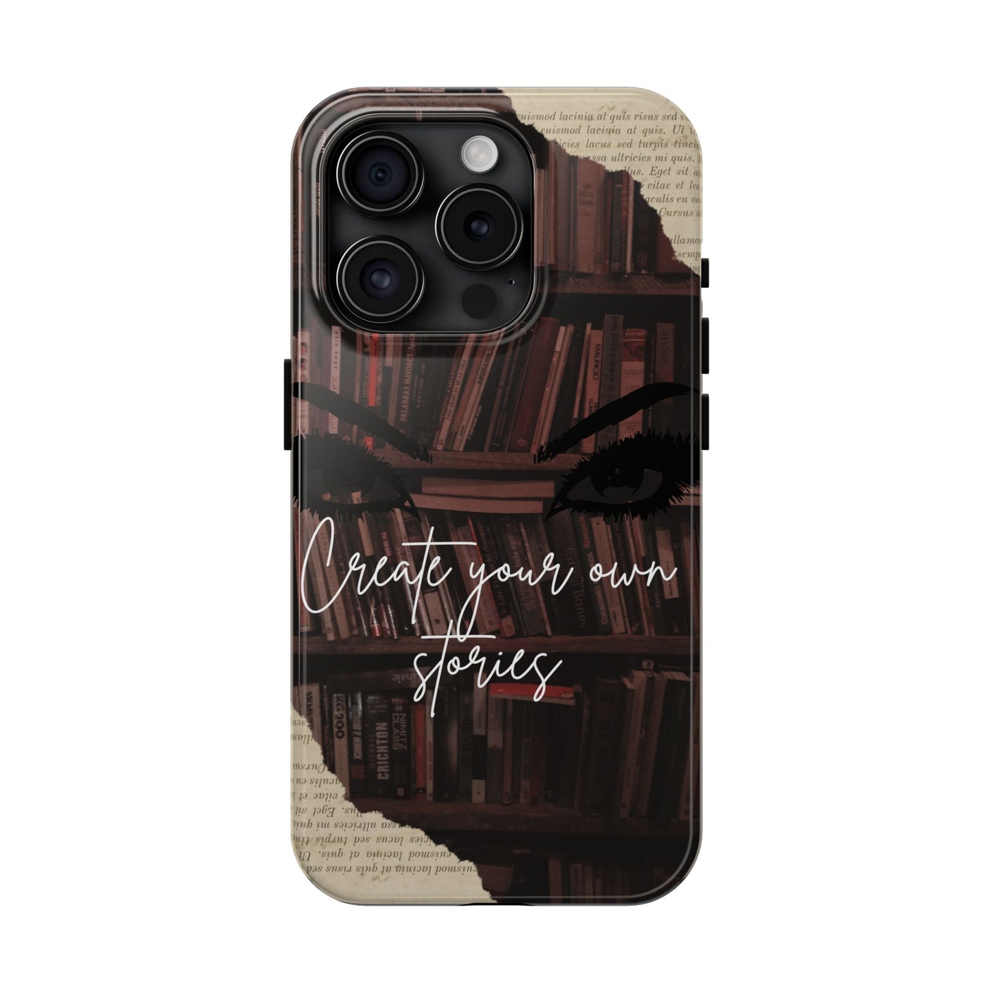 Create Your Own Stories Tough Phone Cases | Literary Phone Cover, Book Lover Gift, Unique Tech Accessory, Personalized Protection, [...]