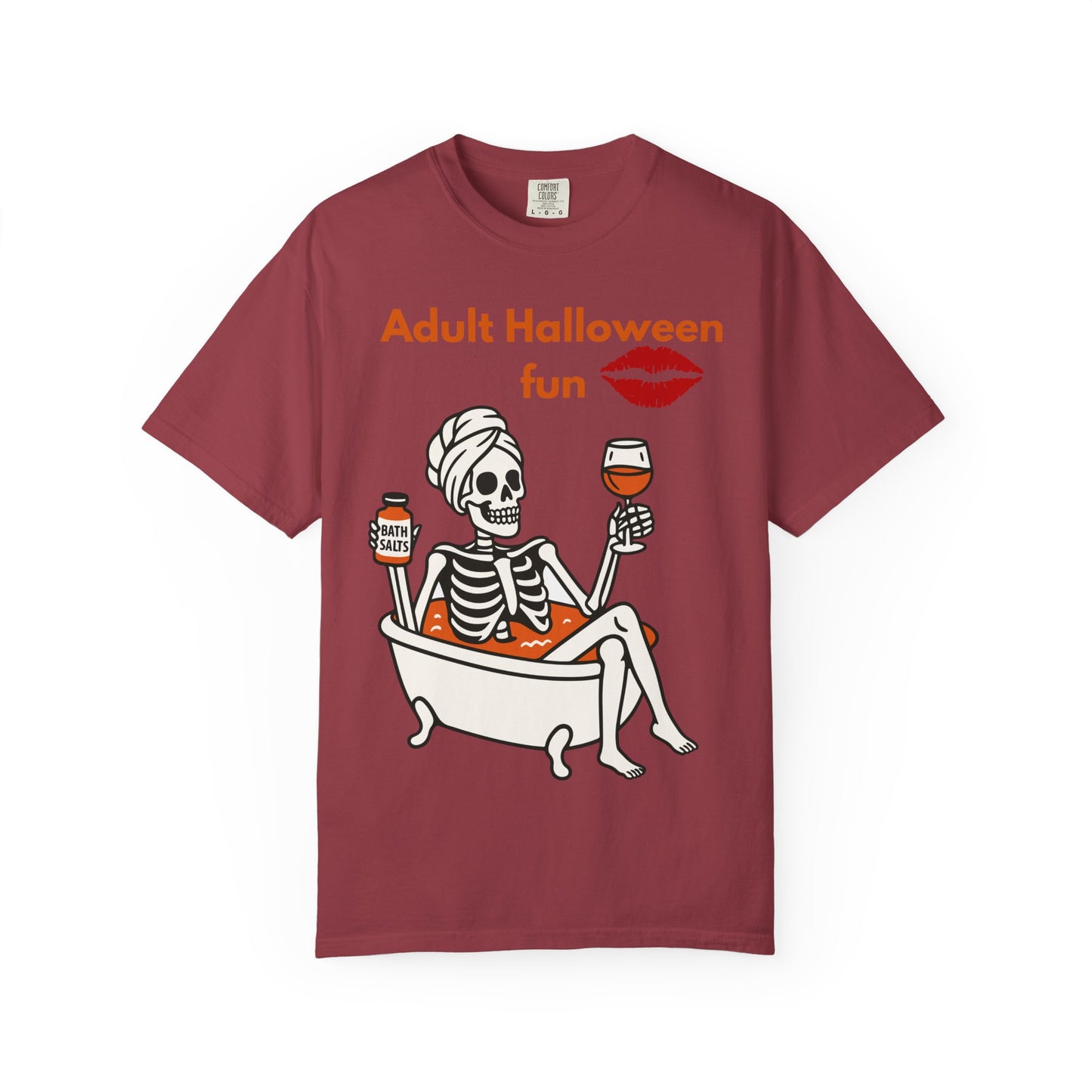 Halloween Skeleton Tee, Unisex Halloween T-shirt, Adult Fun Shirt, Funny Halloween Gift, Spooky Chill Vibes