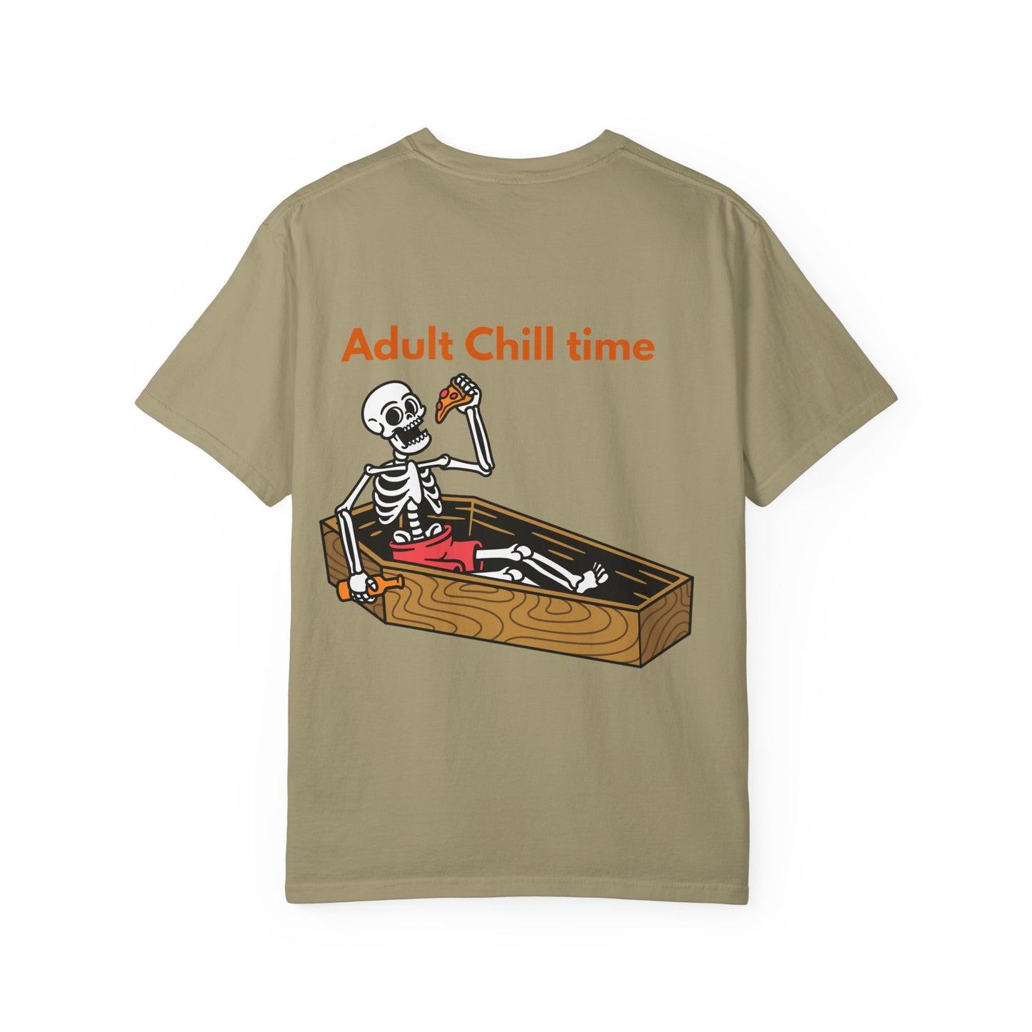Halloween Skeleton Tee, Unisex Halloween T-shirt, Adult Fun Shirt, Funny Halloween Gift, Spooky Chill Vibes