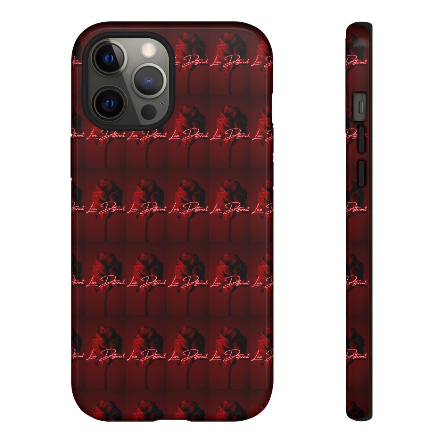 Red Patterned Phone Case | Tough Cases for Stylish Protection, Trendy Cell Cover, Unique Gifts for Tech Lovers, Modern Design