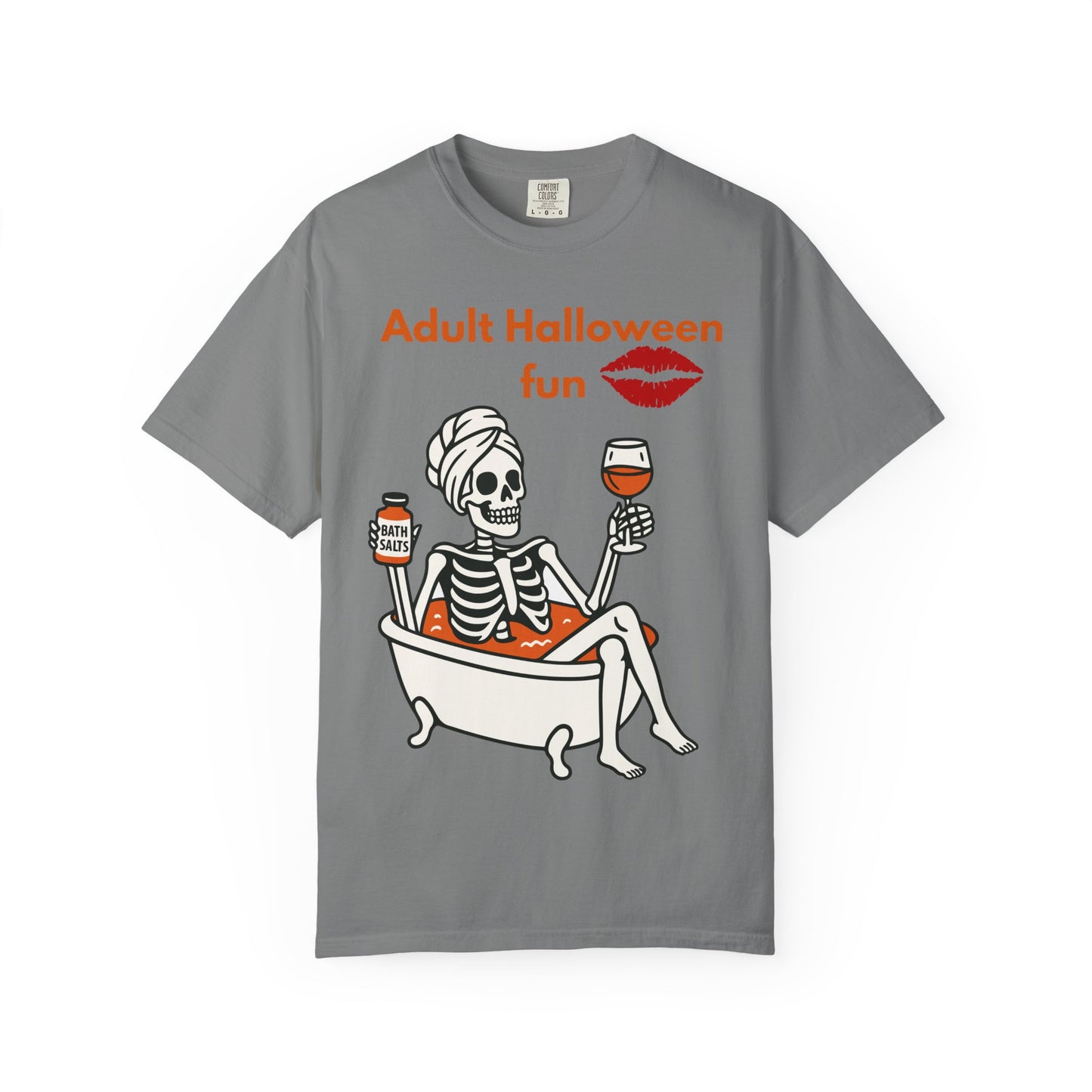 Halloween Skeleton Tee, Unisex Halloween T-shirt, Adult Fun Shirt, Funny Halloween Gift, Spooky Chill Vibes