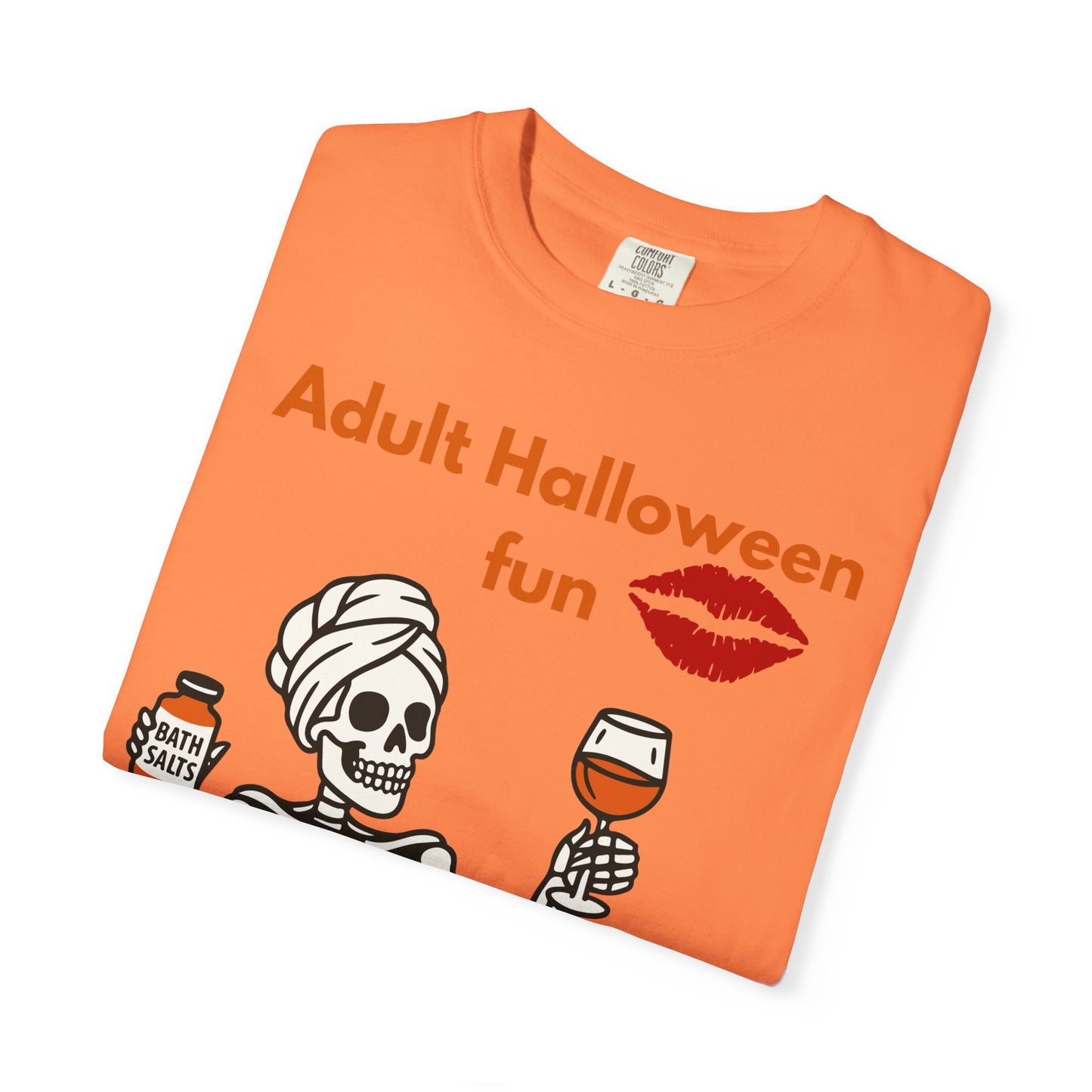 Halloween Skeleton Tee, Unisex Halloween T-shirt, Adult Fun Shirt, Funny Halloween Gift, Spooky Chill Vibes