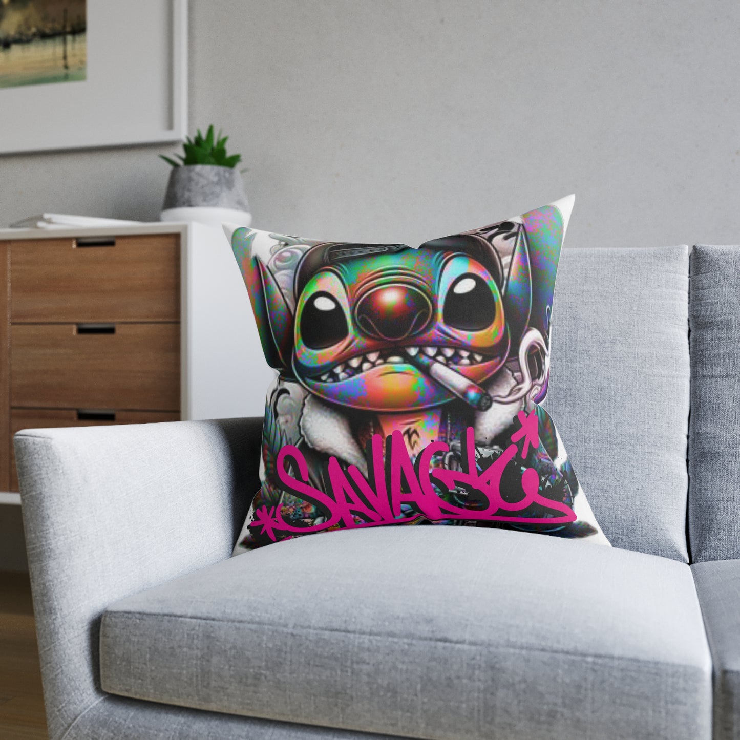 Vibrant Art Pillow - Trendy Home Decor, Cozy Gift, Stylish Accent, Bedroom Decoration, Funky Living Room