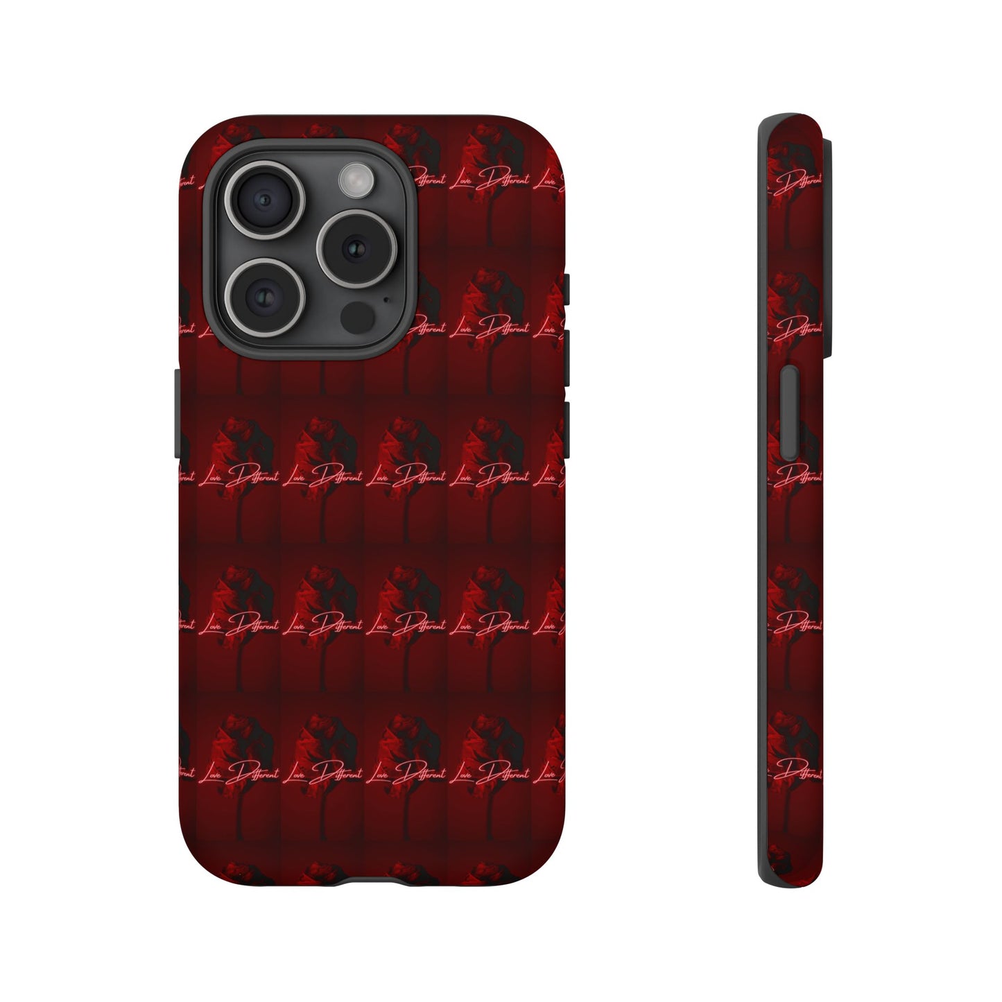 Red Patterned Phone Case | Tough Cases for Stylish Protection, Trendy Cell Cover, Unique Gifts for Tech Lovers, Modern Design